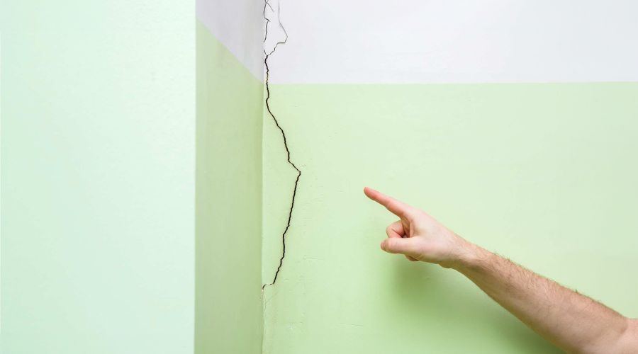 Risse in der Wand erkennen, bestimmen, reparieren